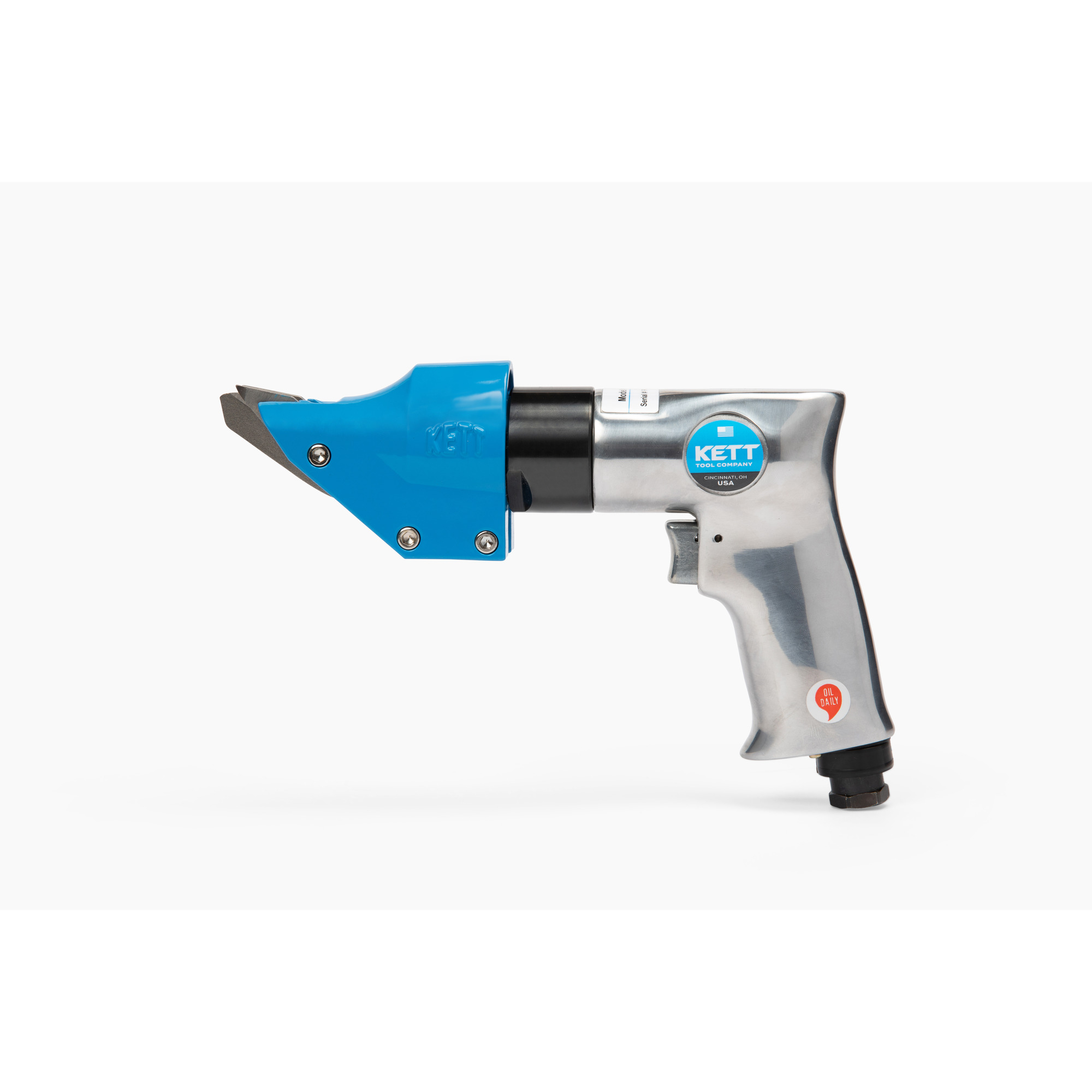 Kett Tool Company, 14 Ga Pistol Grip Pneumatic Double-Cut Shear, Model# P-540